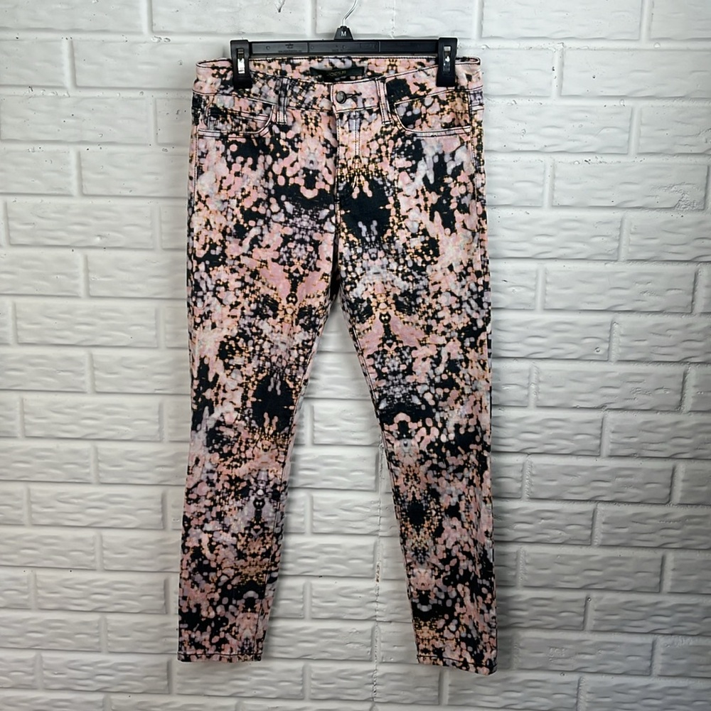 JOE’S JEANS Light Bright Pastel Pink Print Colorway Skinny Ankle Jeans size 29